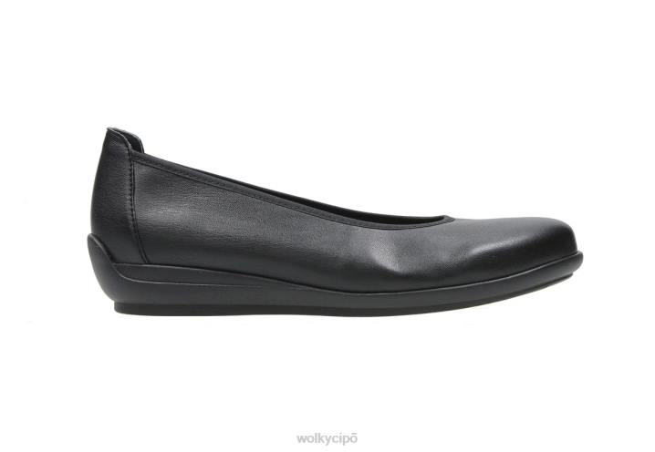 cipő HU Wolky hölgy duncan f2f fekete biocare stretch bőr P28F35