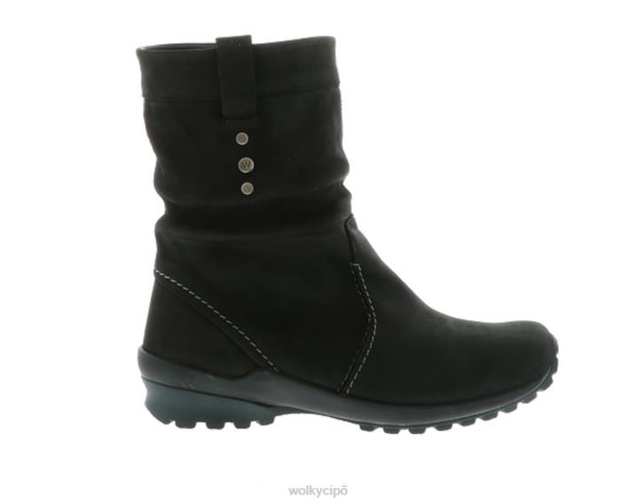 cipő HU Wolky hölgy bryce wr fekete nepál olajozott bőr P28F54